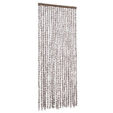 Vidaxl Fly Curtain 56x185 cm chenille taupe och vit