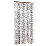 Vidaxl vliegengordijn 100x220 cm chenille taupe en wit