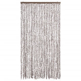 Vidaxl Fly Cundain 100x220 cm Chenille Taupe a bílá