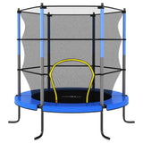 Vidaxl trampoline met veiligheidsnet rond 140x160 cm blauw