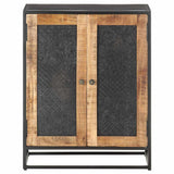 Vidaxl dressoir 60x35x75 cm ruw mangohout