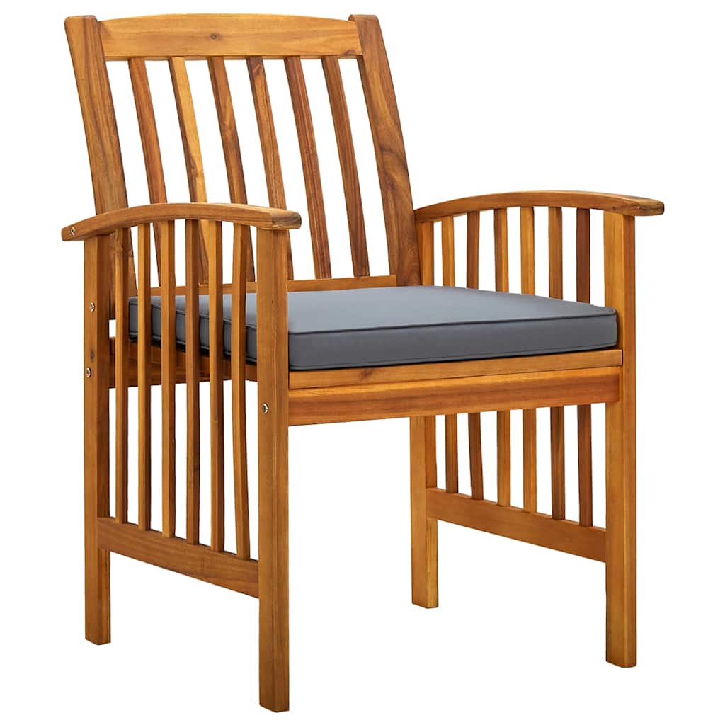 Vidaxl tuinstoelen 3 st met kussens massief acaciahout