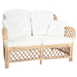 Vidaxl tweezitsbank rattan