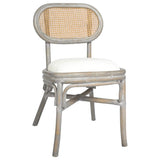 Vidaxl eetkamerstoelen 2 st linnen grijs