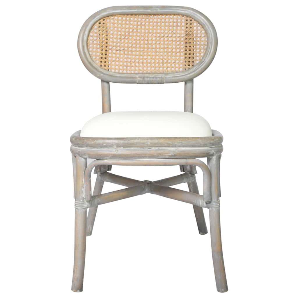 Vidaxl eetkamerstoelen 2 st linnen grijs