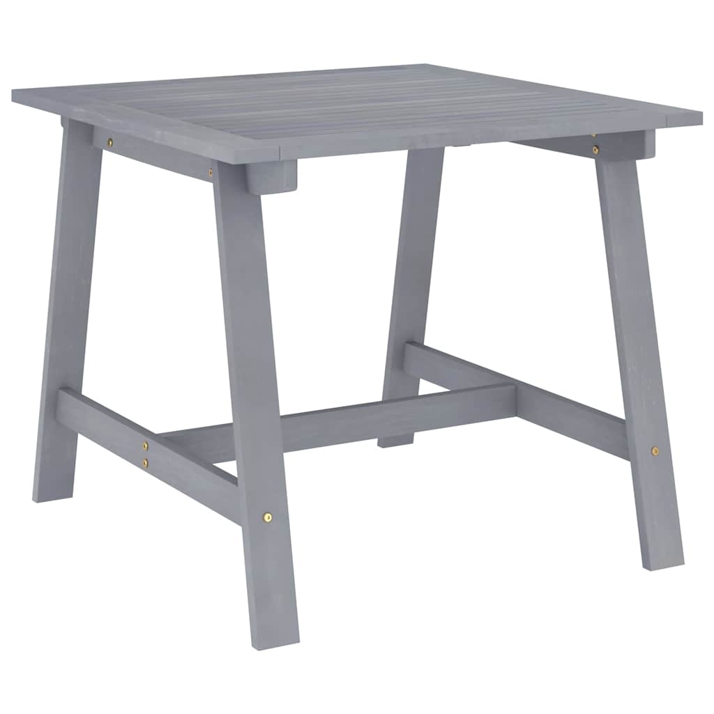 Vidaxl tuintafel 88x88x74 cm massief acaciahout grijs