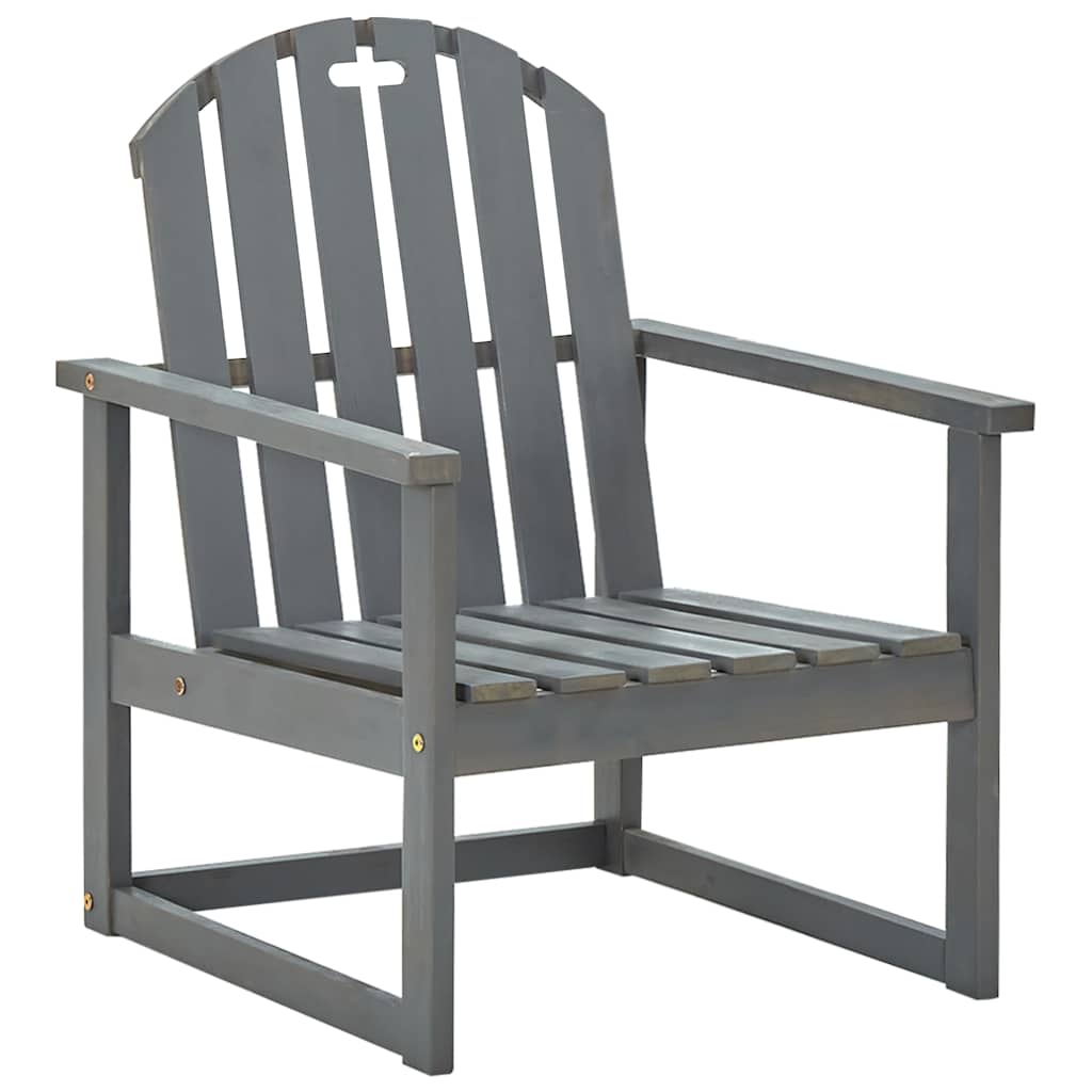 Vidaxl tuinstoelen 2 st massief acaciahout grijs