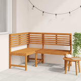 Vidaxl tuinhoekbank 140 cm massief acaciahout