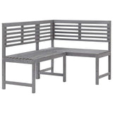 Vidaxl tuinhoekbank 140 cm massief acaciahout grijs