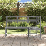 Vidaxl tuinhoekbank 140 cm massief acaciahout grijs