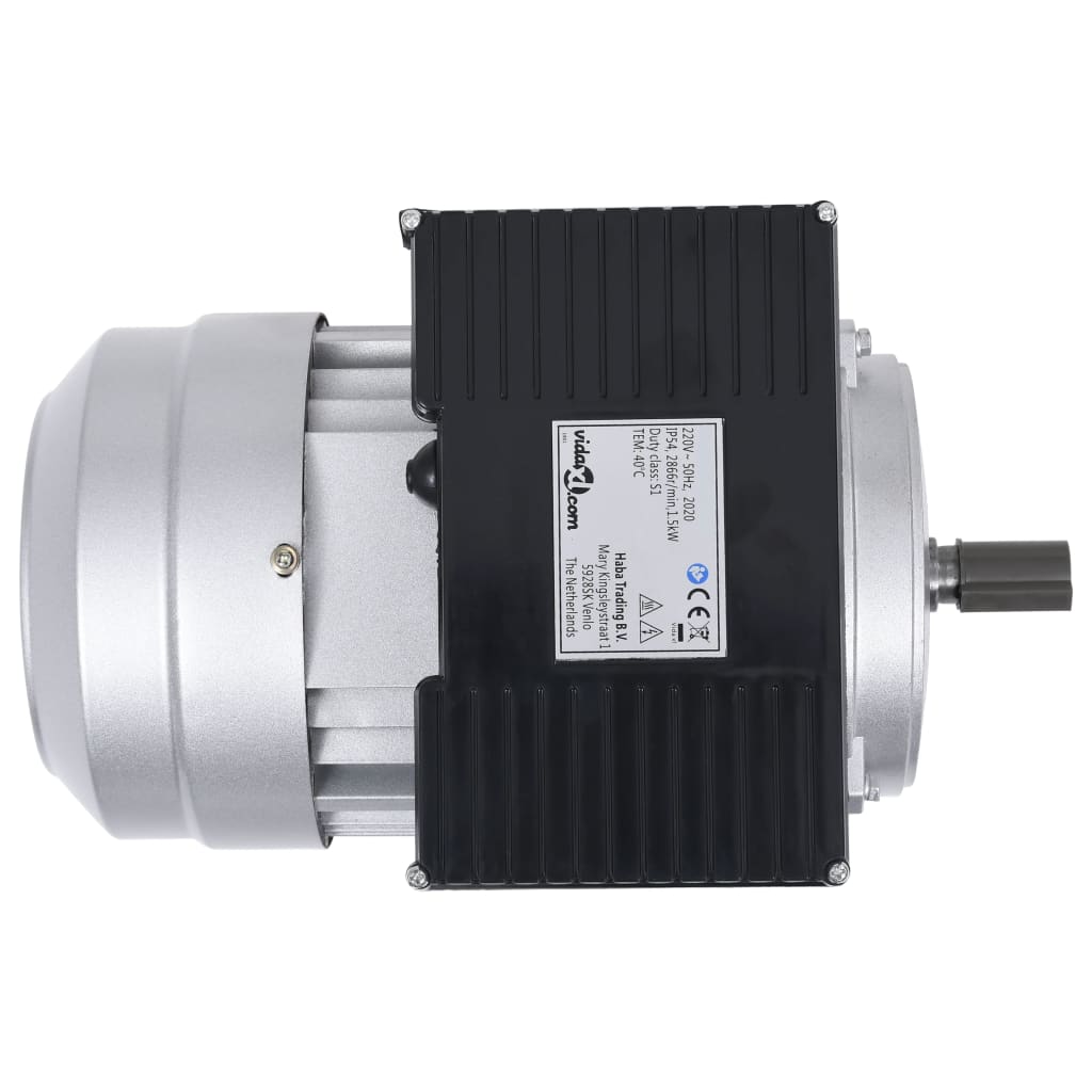 Vidaxl Electric Motor 1 fase 1,5 kW 2 kp 2-Polig 2800 o / min aluminium