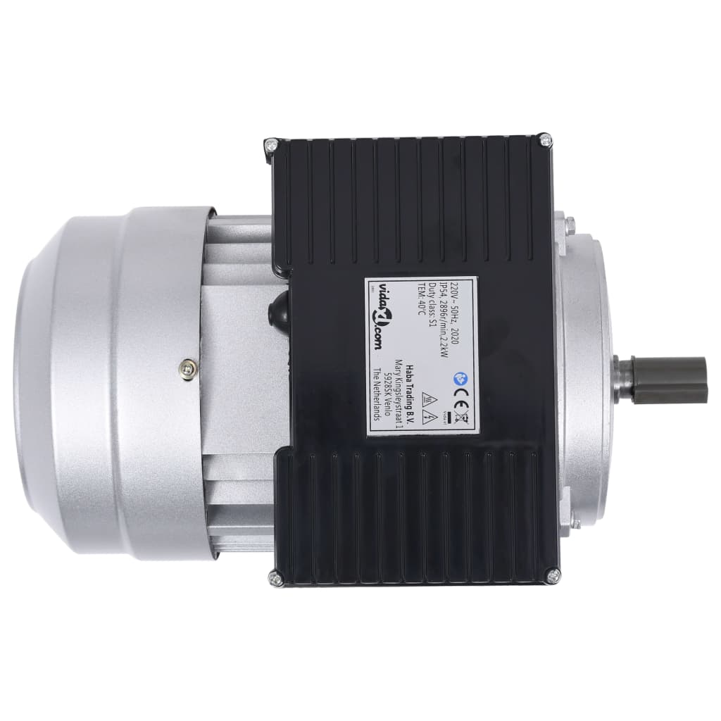 Vidaxl Electric Motor 1 Fase 2.2 kW 3 HP 2-Polig 2800 o / min Aluminium