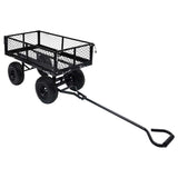 Vidaxl tuinwagen 250 kg zwart