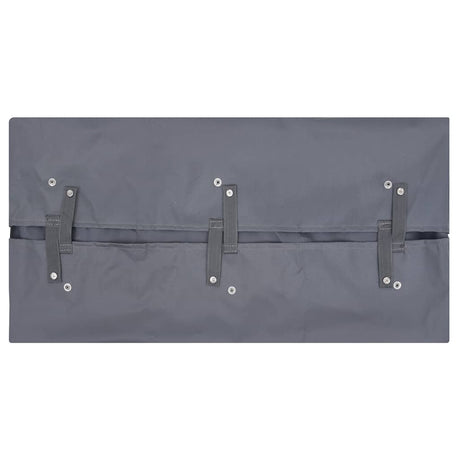 Vidaxl tuinwagenvoering 81x41x40 cm stof donkergrijs