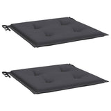 Vidaxl tuinstoelkussens 2 st 40x40x4 cm oxford stof antracietkleurig