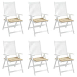 Vidaxl tuinstoelkussens 6 st 40x40x3 cm oxford stof beige
