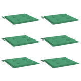Vidaxl tuinstoelkussens 6 st 40x40x3 cm oxford stof groen