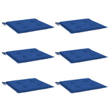 Vidaxl tuinstoelkussens 6 st 40x40x4 cm oxford stof koningsblauw
