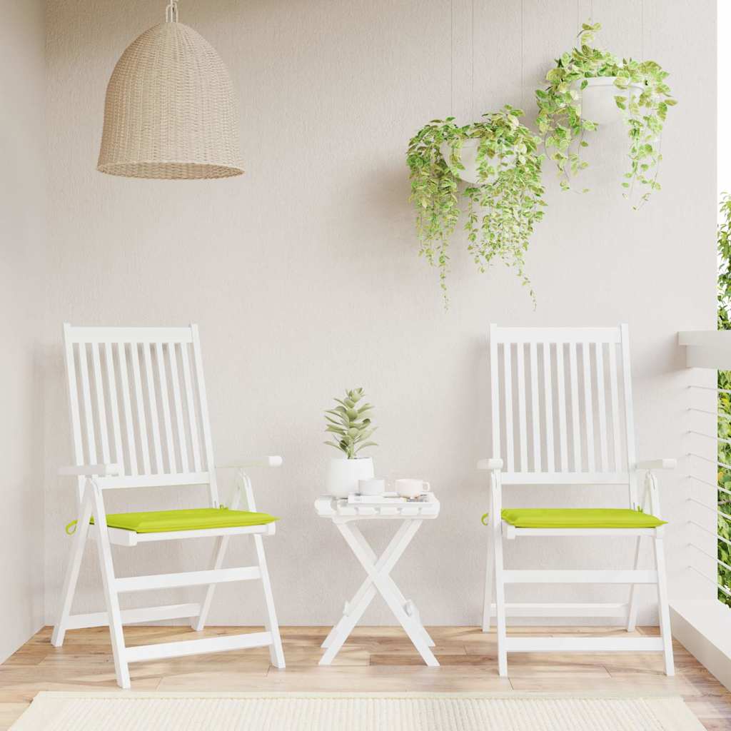 Vidaxl tuinstoelkussens 2 st 40x40x4 cm oxford stof felgroen