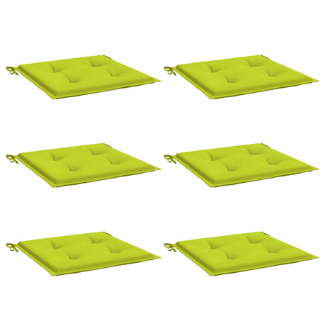 Vidaxl tuinstoelkussens 6 st 40x40x4 cm oxford stof felgroen