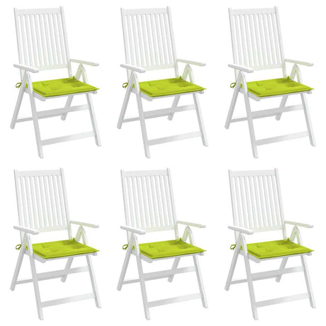 Vidaxl tuinstoelkussens 6 st 40x40x3 cm oxford stof felgroen