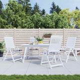 Vidaxl tuinstoelkussens 4 st 40x40x4 cm oxford stof ruitpatroon grijs