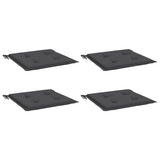 Vidaxl tuinstoelkussens 4 st 50x50x4 cm oxford stof antracietkleurig