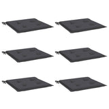 Vidaxl tuinstoelkussens 6 st 50x50x4 cm oxford stof antracietkleurig