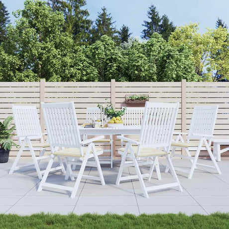 Vidaxl tuinstoelkussens 6 st 50x50x2 cm oxford stof crèmekleurig