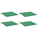 Vidaxl tuinstoelkussens 4 st 50x50x4 cm oxford stof groen
