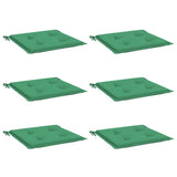 Vidaxl tuinstoelkussens 6 st 50x50x4 cm oxford stof groen