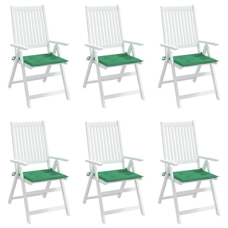 Vidaxl tuinstoelkussens 6 st 50x50x3 cm oxford stof groen