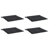 Vidaxl tuinstoelkussens 4 st 50x50x4 cm oxford stof zwart
