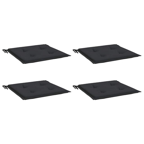 Vidaxl tuinstoelkussens 4 st 50x50x4 cm oxford stof zwart