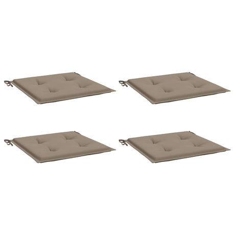 Vidaxl tuinstoelkussens 4 st 50x50x3 cm oxford stof taupe
