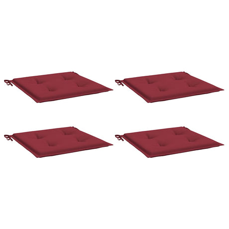 Vidaxl tuinstoelkussens 4 st 50x50x3 cm oxford stof wijnrood
