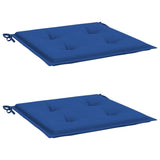 Cojines de silla de jardín Vidaxl 2 st 50x50x3 cm oxford tela azul