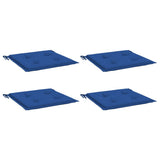 Vidaxl tuinstoelkussens 4 st 50x50x4 cm oxford stof koningsblauw