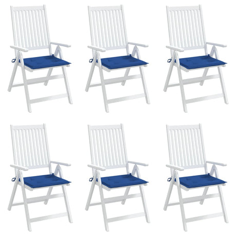 Vidaxl tuinstoelkussens 6 st 50x50x4 cm oxford stof koningsblauw