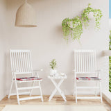 Vidaxl tuinstoelkussens 2 st 50x50x4 cm oxford stof ruitpatroon rood