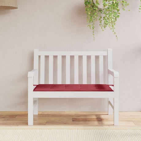 Vidaxl tuinbankkussen 100x50x3 cm oxford stof wijnrood