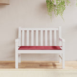 Vidaxl Garden Bench Cushion 100x50x3 cm Oxford stoffvin rød