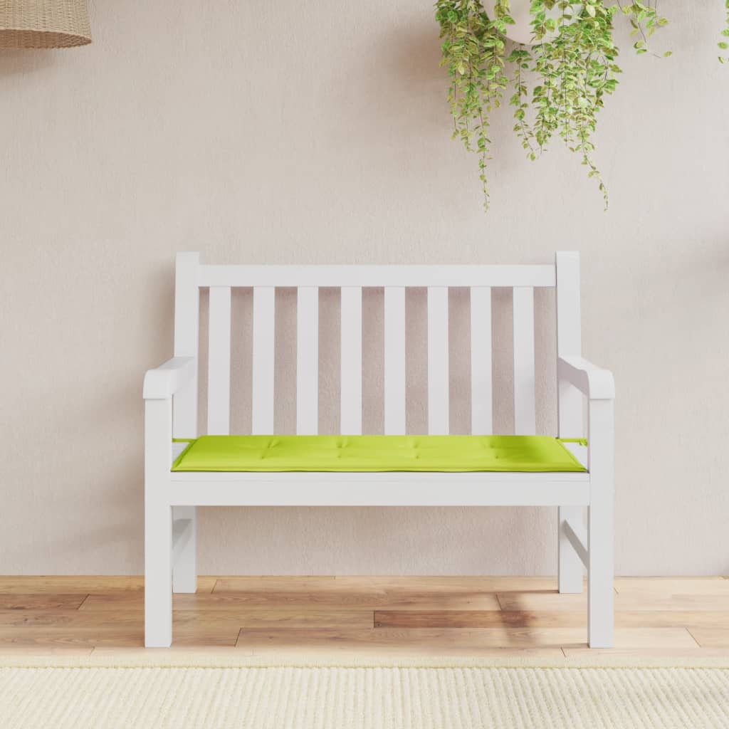 VIDAXL Garden Bench blazina 100x50x3 cm Oxford tkanina svetlo zelena