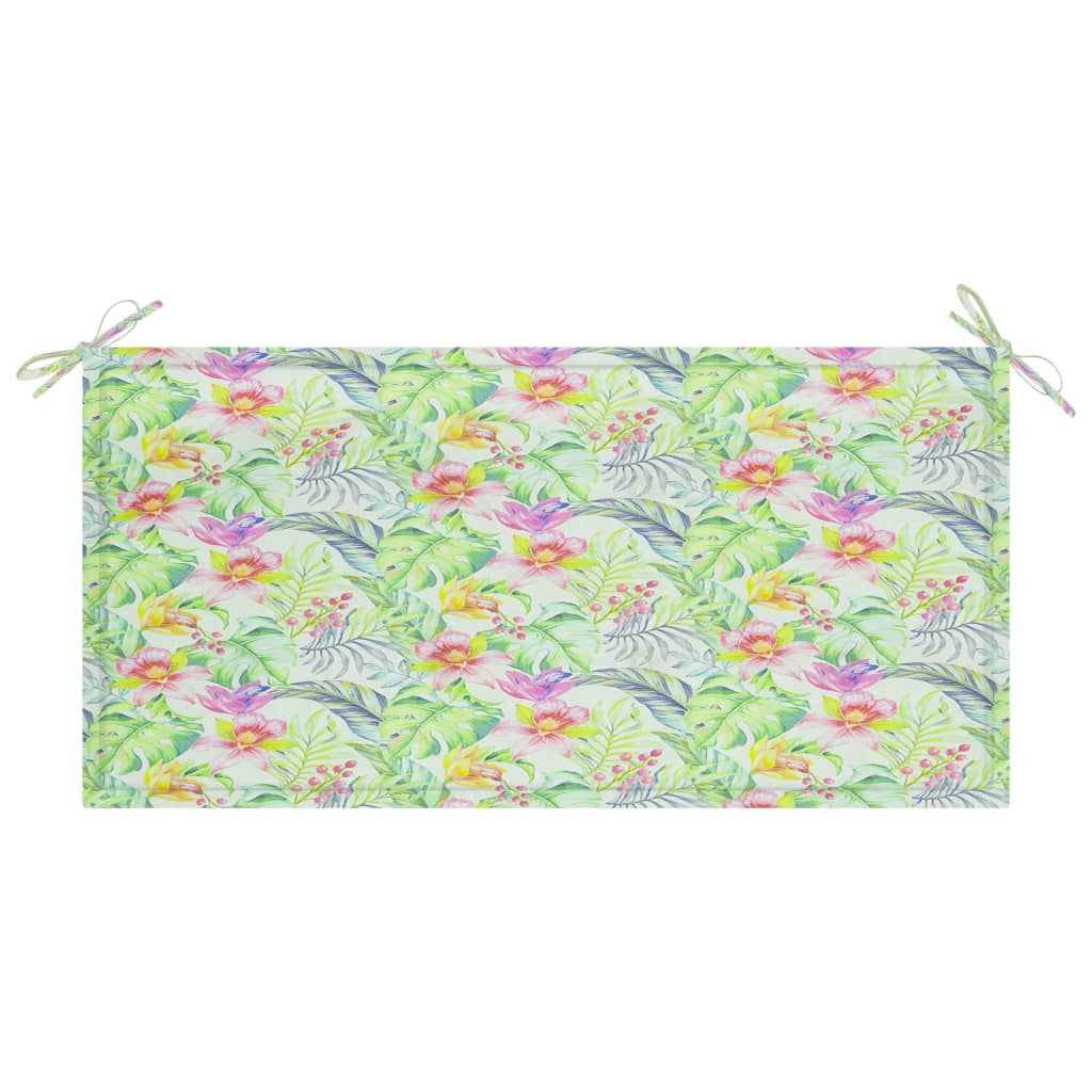 Vidaxl Garden Bench polštář 100x50x3 cm Oxford Fabric list vzorec