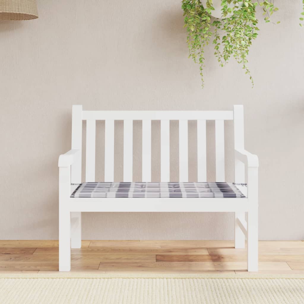 Vidaxl Garden Bench polštář 100x50x3 cm Oxfordská textilie Diamantový vzorec šedý