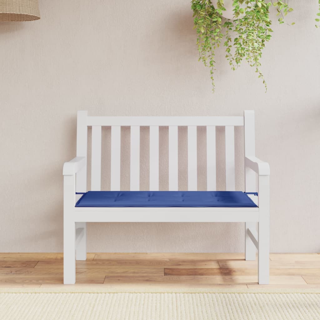 VIDAXL Garden Bench Blaža 120x50x3 cm Oxford tkanina kraljevsko modra