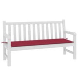 VIDAXL Garden Bench Blaža 150x50x3 cm Oxford tkanina vino rdeče