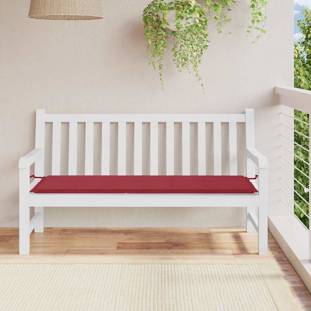 Vidaxl tuinbankkussen 150x50x4 cm oxford stof wijnrood