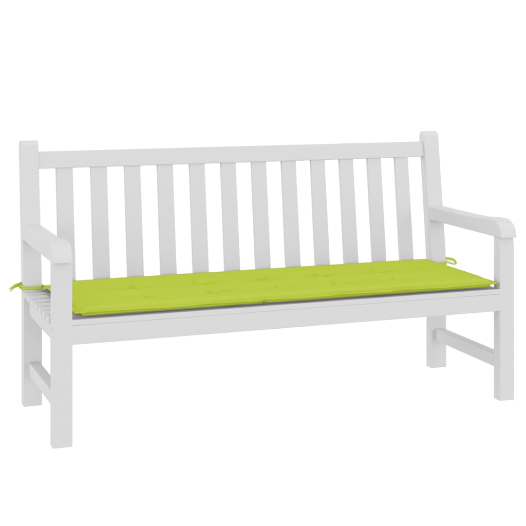 VIDAXL Garden Bench Blaža 150x50x3 cm Oxford tkanina svetlo zelena