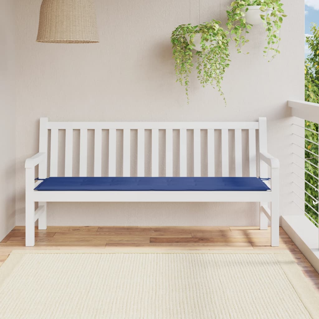 VIDAXL Garden Bench Blaža 180x50x3 cm Oxford tkanina kraljevska modra